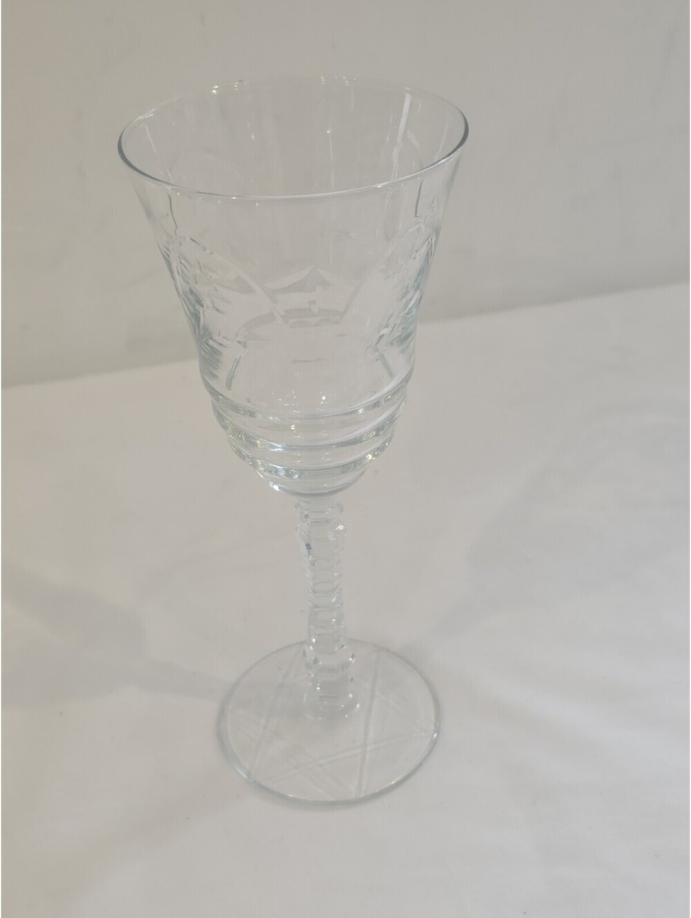 Libbey Rock Sharpe Normandy 3005 Stem 7 7/8” Tall Water Goblet(s)